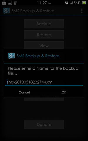 sms backup & restore step 3