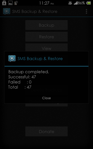 sms backup & restore step 4